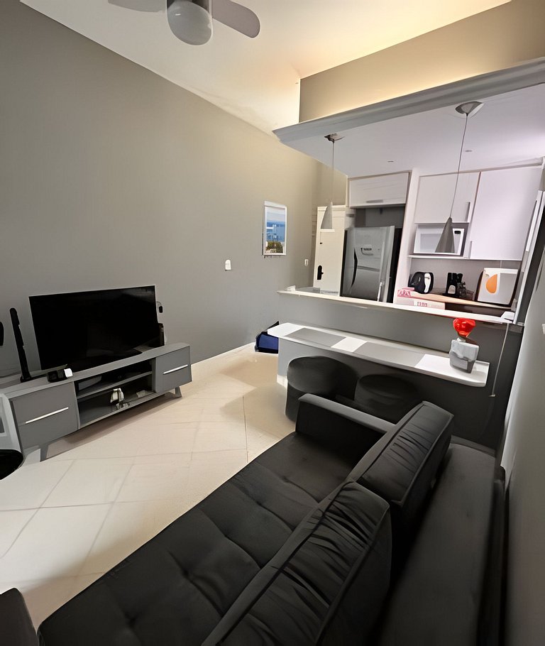 Duplex Copacabana com área aberta - 1 a 8 pessoas