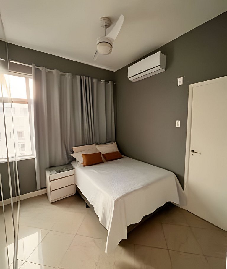 Duplex Copacabana com área aberta - 1 a 8 pessoas