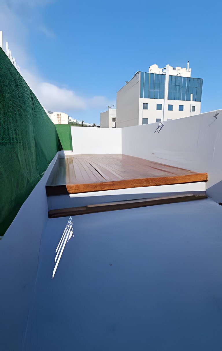 Duplex Copacabana com área aberta - 1 a 8 pessoas