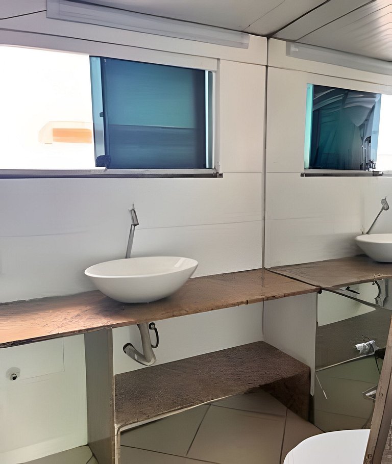 Duplex Copacabana com área aberta - 1 a 8 pessoas