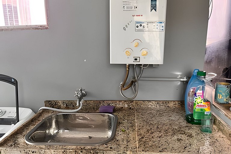 Duplex Copacabana com área aberta - 1 a 8 pessoas