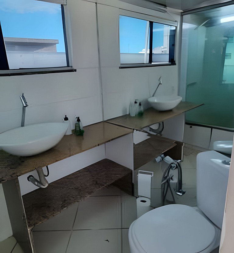 Duplex Copacabana com área aberta - 1 a 8 pessoas