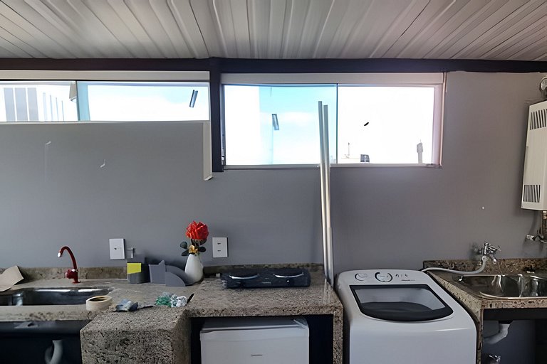 Duplex Copacabana com área aberta - 1 a 8 pessoas