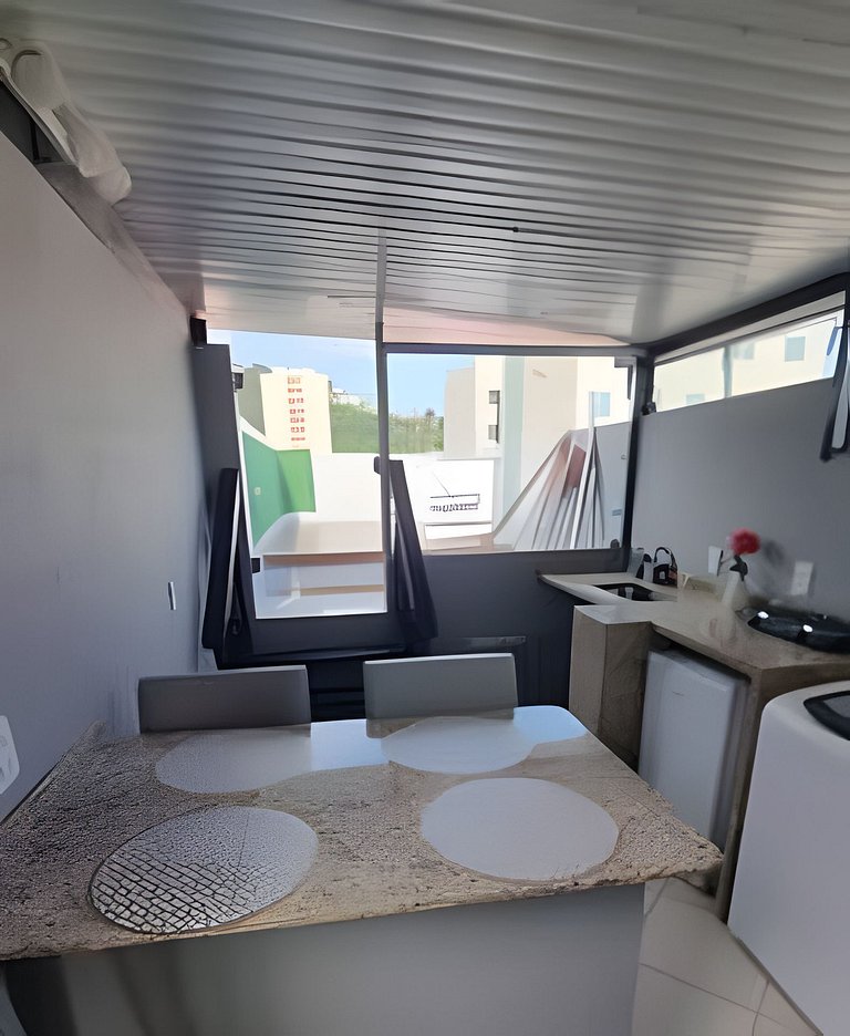 Duplex Copacabana com área aberta - 1 a 8 pessoas